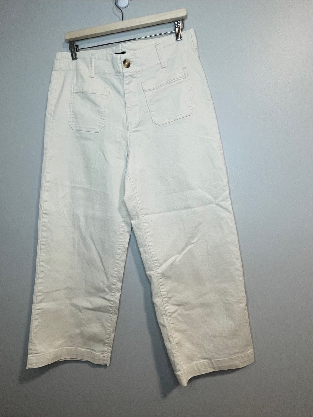 d. jeans Antique White Wide-Leg Jeans 14